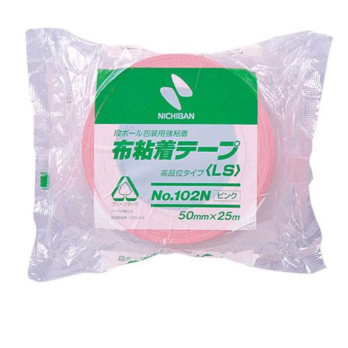 〔5個セット〕 ニチバン 布テープ102N 50×25 ピンク NB-102N11-50X5