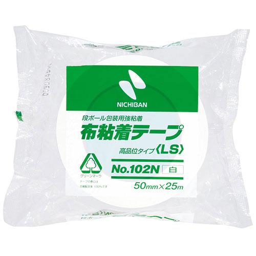 〔5個セット〕 ニチバン 布テープ102N 50×25 白 NB-102N5-50X5