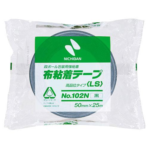 〔5個セット〕 ニチバン 布テープ102N 50×25 黒 NB-102N6-50X5