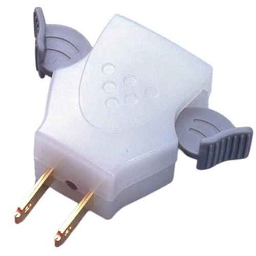 〔5セット〕 スマイルキッズ らくらくプラグII ホワイト/グレー ARR-20WGX5