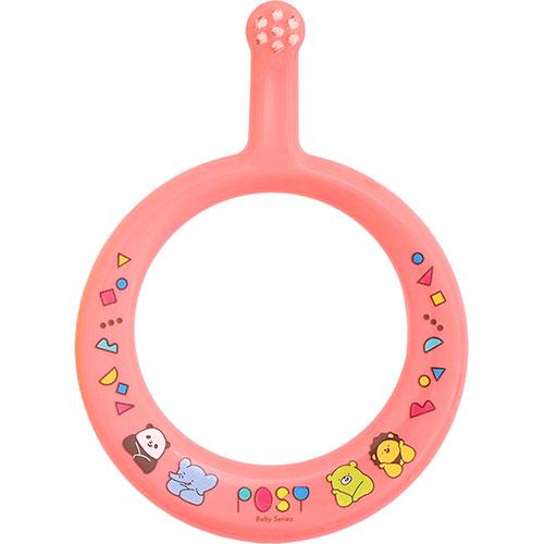 〔5セット〕 ファイン POSY リング歯ブラシ(コーラルレッド) PRG-50RX5