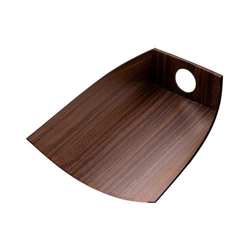 深海産業 ちり取り 柿渋はりみ 小サイズ 穴あき 静電気が起きない TI-004