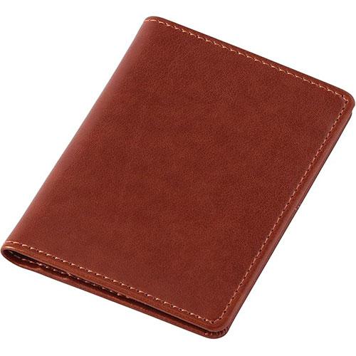 〔3セット〕 レイメイ藤井 グロワール 2つ折りパスケース ブラウン GLP1166CX3