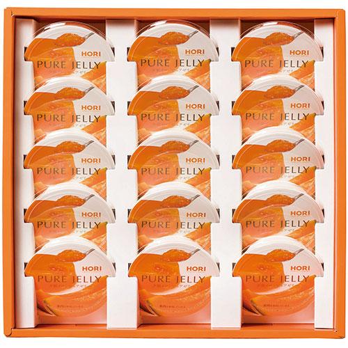 〔8セット〕 ホリ 夕張メロンピュアゼリー15個入り 夕張メロンの果肉を使用したちょっと贅沢なゼリー...