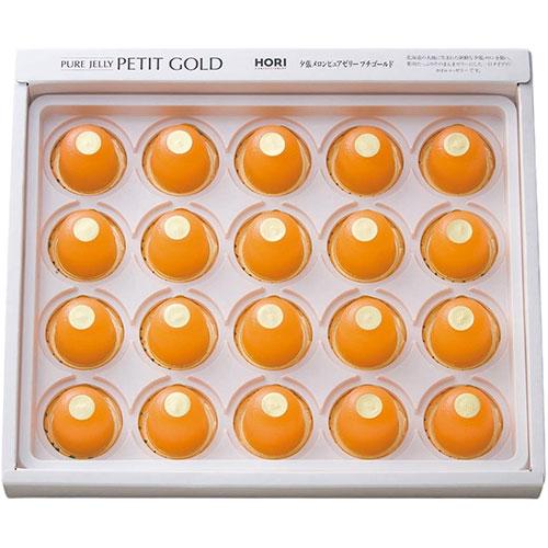 〔18セット〕 ホリ 夕張メロンプチゴールド16g×20粒 ゼリー 〔一口サイズに食べやすい・ちょっ...