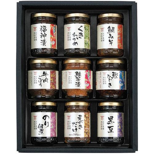 〔4セット〕 酒悦 山海探幸 〔福神漬・くきわかめ・のり佃煮・鮭茶漬・鯛みそ・黒豆・えのきだけ・牛肉...