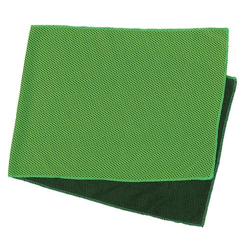 〔10枚セット〕 ARTEC ひんやり冷感タオル グリーン(蛍光) ATC18984X10