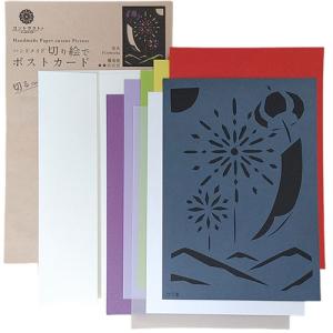 トラストプリンティング ハンドメイド切り絵でポストカード(B6) 花火 PST-016｜krypton