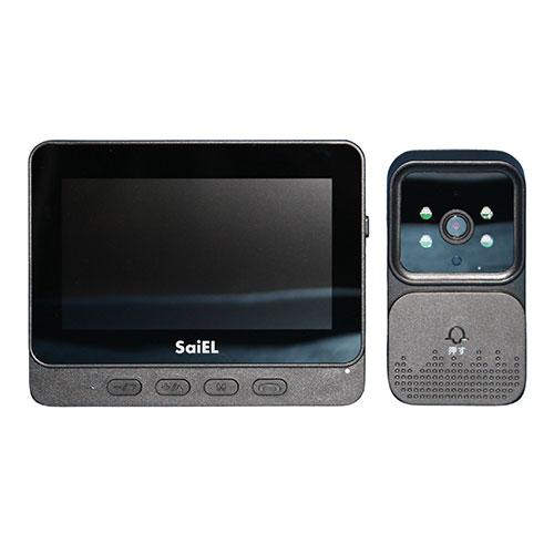 SaiEL ワイヤレスモニターホン 配線工事不要・取付かんたん・4.3インチの液晶付き・画像保存機能...
