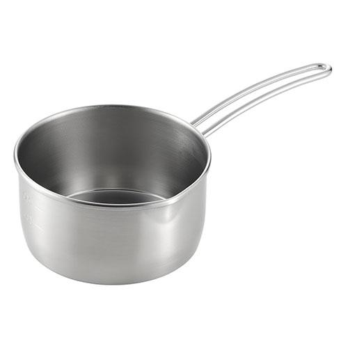 パルトール オールステンレス製 ミルクパン 14cm あると便利な目盛付 ガス・IH調理器対応 PR...