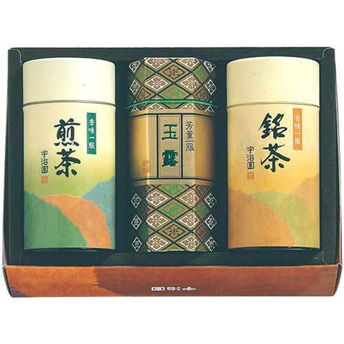 宇治園 銘茶セット 〔玉露宝龍/80g・煎茶緑峰/150g・くきほうじ古都かおり/60g〕 FUJI...