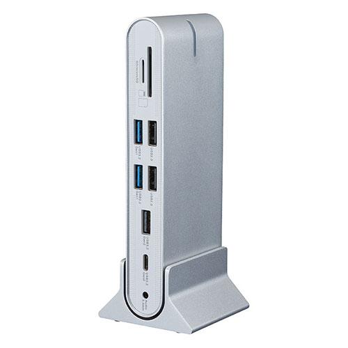 ナカバヤシ PD対応 Type-Cトリプルディスプレイ ドッキングステーション 映像出力やLAN接続...