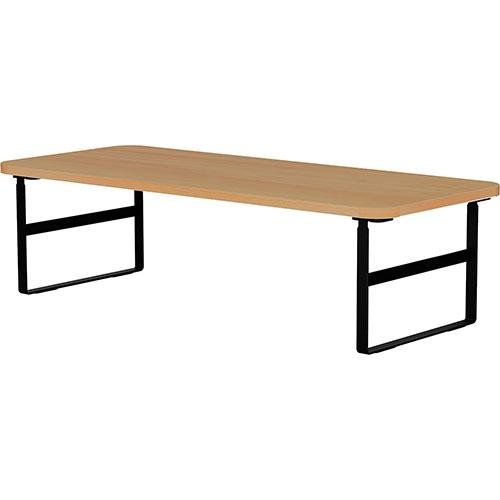 ナカバヤシ シンプルデスクトップラック 幅60cm オーク 工具不要で組立簡単なハイタイプ さらに目...