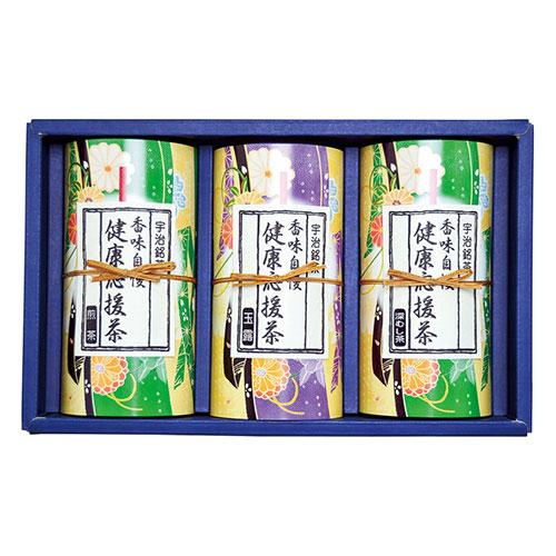 宇治茶 健康応援茶 〔玉露・深蒸し煎茶・煎茶(各100g)×各1〕 K60625514