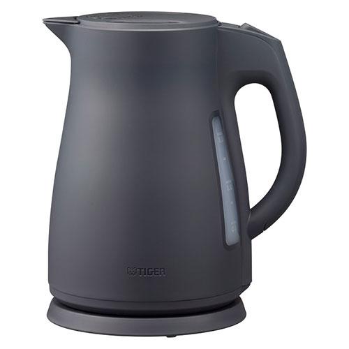 タイガー 電気ケトル1.5リットル オフブラック 〔約211×158×242mm〕 使いやすいスマー...