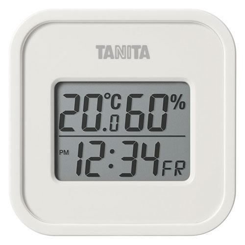 タニタ デジタル温湿度計(小型) アイボリー 22621810