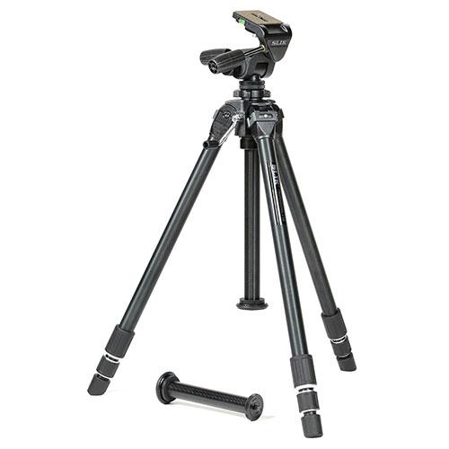 SLIK 三脚 プロフェッショナル II NS 3WAY雲台 3段 大型 ショートエレベータ付属 1...