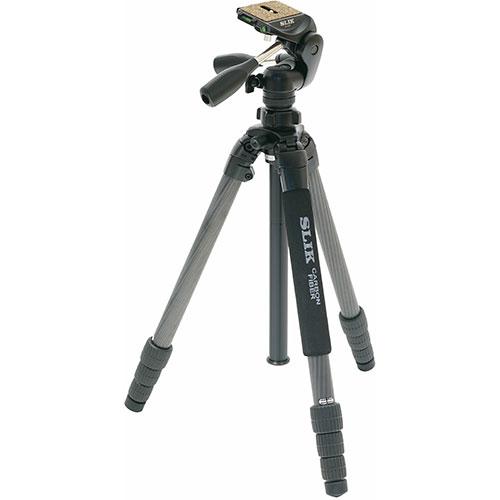 スリック SLIK ライトカーボンE94 ライトカーボンシリーズに、パイプ径32mm4段タイプのハイ...