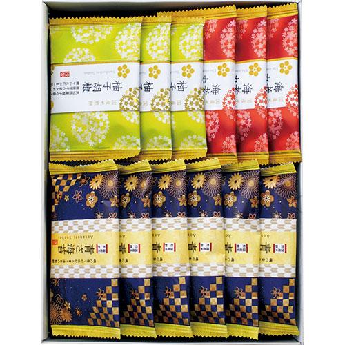 金澤兼六製菓 おいしさいろいろ 青さ海苔煎餅×6、柚子胡椒煎餅・海老カレー煎餅×各3 B103157...