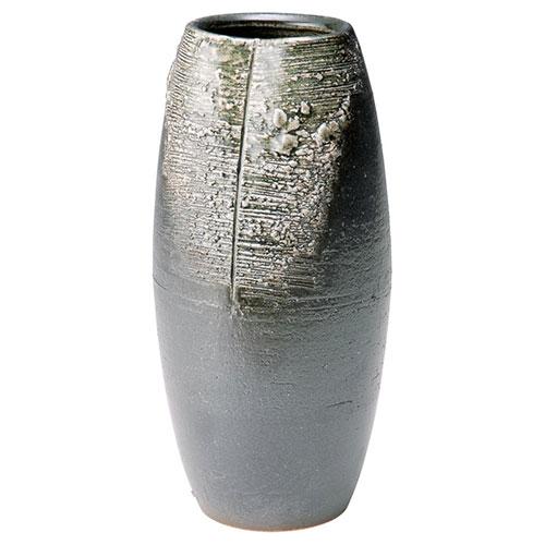 信楽焼 くしめ 9号花瓶 土のぬくもりが花を引きたてる 約φ120×255mm 日本製 225231...