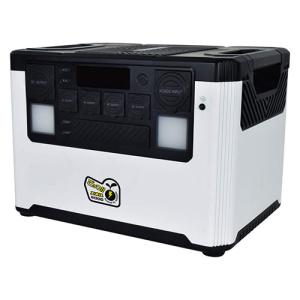 日動工業 ポータブル電源 ごっつエネル2000 アウトドア・もしもの備えに 大容量2000W ブラック・ホワイト LPE-E3800L