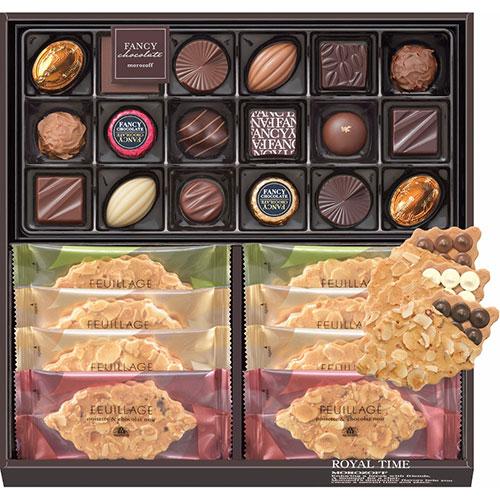 モロゾフ ロイヤルタイム〔ファンシーチョコレート×19、ファヤージュ×8〕 V6065560