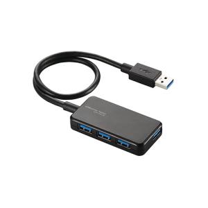 エレコム USBHUB3.0/バスパワー/タブレット向け/4ポート/ブラック U3H-A411BBK｜krypton