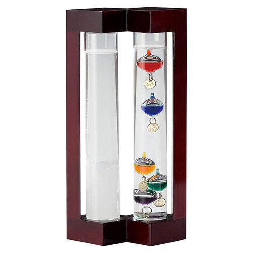 温度計&amp;ストームグラス 〔約80×130×250mm〕 22622005