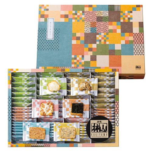 赤坂柿山 あ・ら・かしこ 〔ひとくち慶長(醤油・青海苔)・古乃端(海老・胡麻)×各12、ひとくち豆柿...