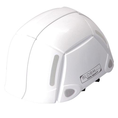 TOYO 折りたたみヘルメットBLOOM ホワイト 収納力も防護力も これひとつ 折りたためるヘルメ...