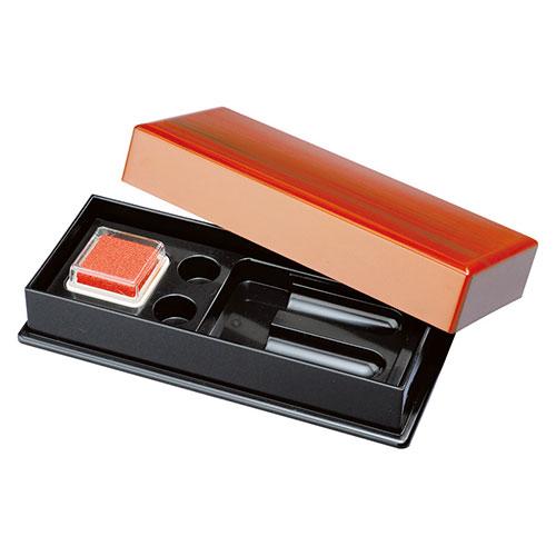 紀州塗 匠 印鑑ケース 柾目杢 〔約73×166×32mm〕 22648209