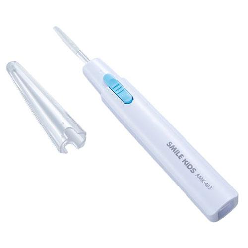 スマイルキッズ 極細シリコン付スリムなあかりちゃん耳かき ブルー AMK-403BL