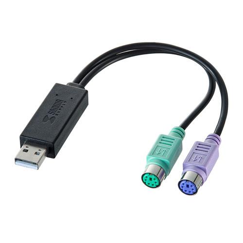 サンワサプライ USB-PS/2変換コンバータ USB-CVPS6