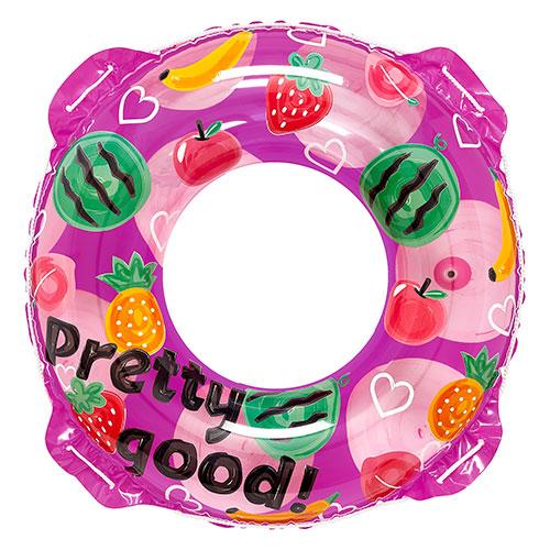 イガラシ 浮き輪 カラフルペイント 80cm すばやく空気注入・排出しやすい 対象年齢6歳以上 RL...