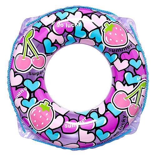 イガラシ プール・海水浴用 浮き輪 ベリーチェリー 60cm すばやく膨らませられる かんたん空気栓...