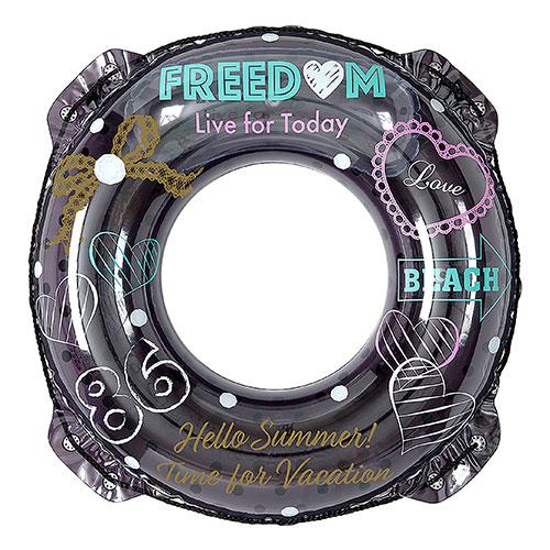 イガラシ プール・海水浴用 浮き輪 フリーダム 80cm すばやく膨らませられる かんたん空気栓 R...
