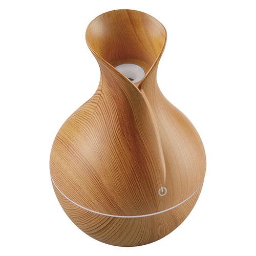 リフレ 木目調卓上加湿器 〔約130ml・約φ100×150mm・交換用給水フィルター〕 22641...