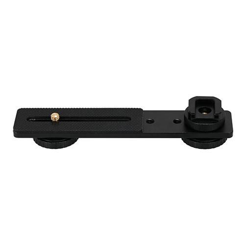 エツミ シューマウントブラケットSLR カメラの横にマイクやLEDライト・照準器を取り付けられる 三...