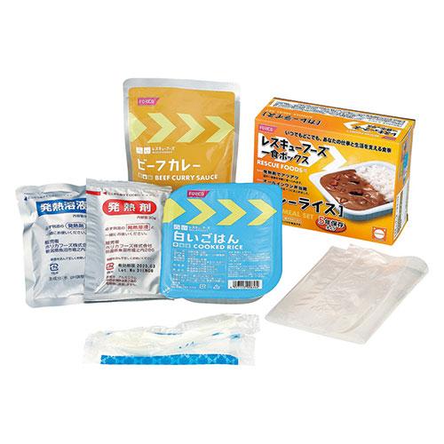 FORICA レスキューフーズ 一食ボックス カレーライス 〔白いごはん・ビーフカレー・発熱剤・発熱...
