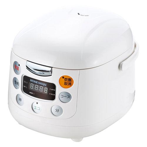 ホームスワン HOME SWAN マイコン式炊飯ジャー 3.5合 〔約270×220×205mm・計...