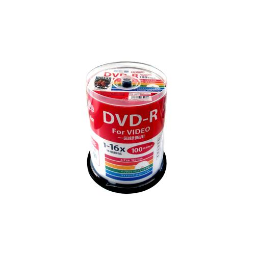 HI DISC DVD-R 4.7GB 100枚スピンドル CPRM対応 ワイドプリンタブル HDD...