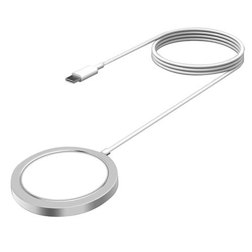 HIDISC MagSafe対応ワイヤレス充電器 ホワイト HD-WCP15WH