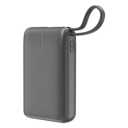 HIDISC 超安全 リン酸鉄リチウムイオン電池使用 ケーブル一体型モバイルバッテリー 10,000...