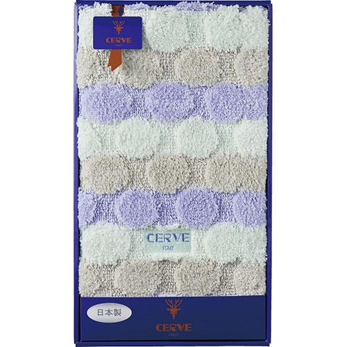 チェルベ ドット 大判バスマット ブルー 50×80cm L9056564