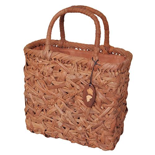 ヤマコー てまひま工房 日本製 山葡萄バッグ キャラメル yamaco79343