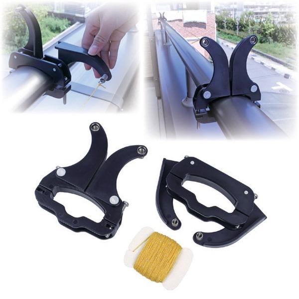 鳩よけ道具 鳩対策用品 幅11.5×奥行3×高さ14〜17.5cm アルミ スチール手すり専用 日本...