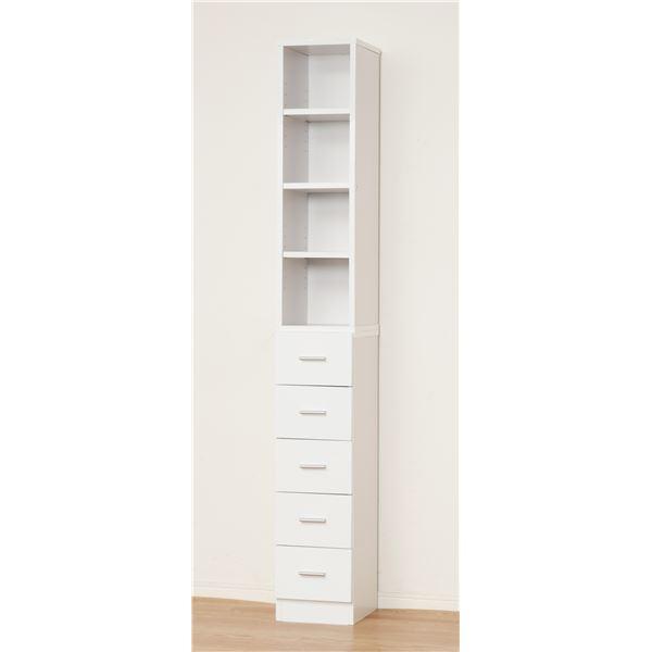 タオルストッカー/ランドリー収納ラック 幅25cm×奥行31cm 〔組立(上部)〕 〔完成品(下部)...