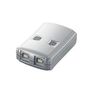 (まとめ)エレコム ELECOM USB2.0手動切替器 2切替 USS2-W2〔×5セット〕