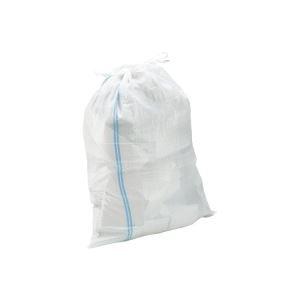 (まとめ)熱田資材 土のう袋48×62 ホワイトPE-104 50枚入 〔×4セット〕