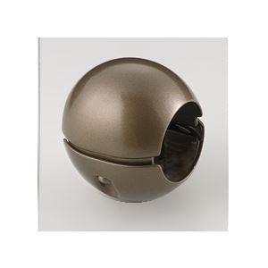 〔10個セット〕階段手すり滑り止め どこでもグリップ ボール形 亜鉛合金 直径38mm アンバー シ...